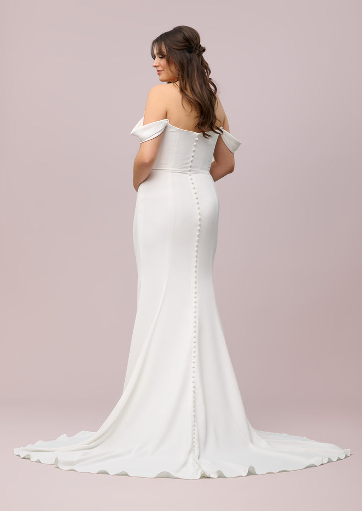 where to get bridesmaid dresses fast Ruched Figure Flattering Wedding Dress|Selby Rae Ava